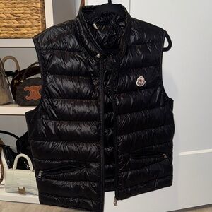 Moncler Gui Zip Black Quilted Vest
